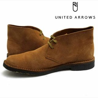 ユナイテッドアローズ(UNITED ARROWS)の■ UNITED ARROWS スエードチャッカブーツ ブラウン サイズ41(ブーツ)