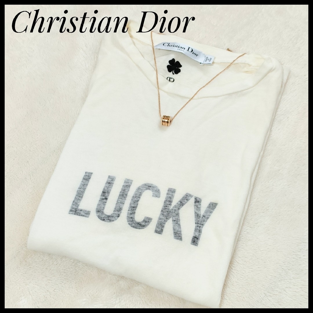 Christian Dior(クリスチャンディオール)のクリスチャンディオール　ChristianDior　Tシャツ　白　ホワイト レディースのトップス(Tシャツ(半袖/袖なし))の商品写真
