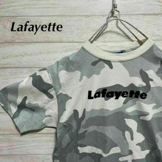 ラファイエット(Lafayette)のLafayette カモフラ柄ロゴTシャツ グレー カモ柄 ストリート(Tシャツ/カットソー(半袖/袖なし))