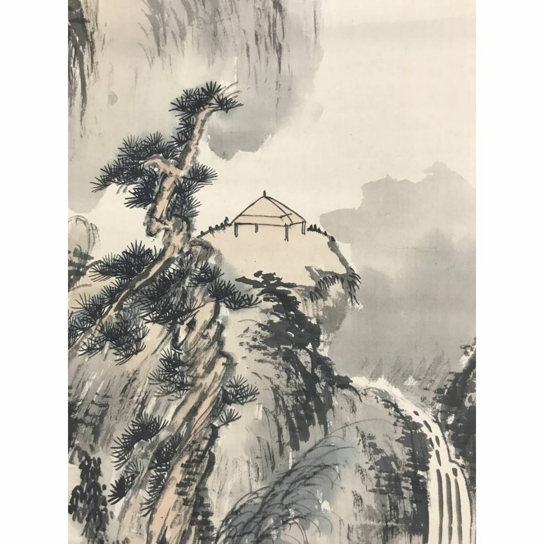 真作】天野方壺/山水人物画賛/山水図/掛軸☆宝船☆AD-381の通販 真作】天野方壺/山水人物画賛/山水図/掛軸☆宝船☆AD-381の通販