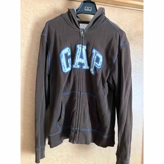 ギャップ(GAP)の ⭐︎GAP⭐︎ロゴ ジップアップ パーカー   茶色　　　　160サイズ(ジャケット/上着)