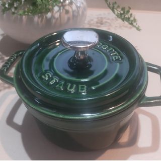 ストウブ(STAUB)のストウブ（STAUB ）ピコ　ココットラウンド 14　バジルグリーン(鍋/フライパン)