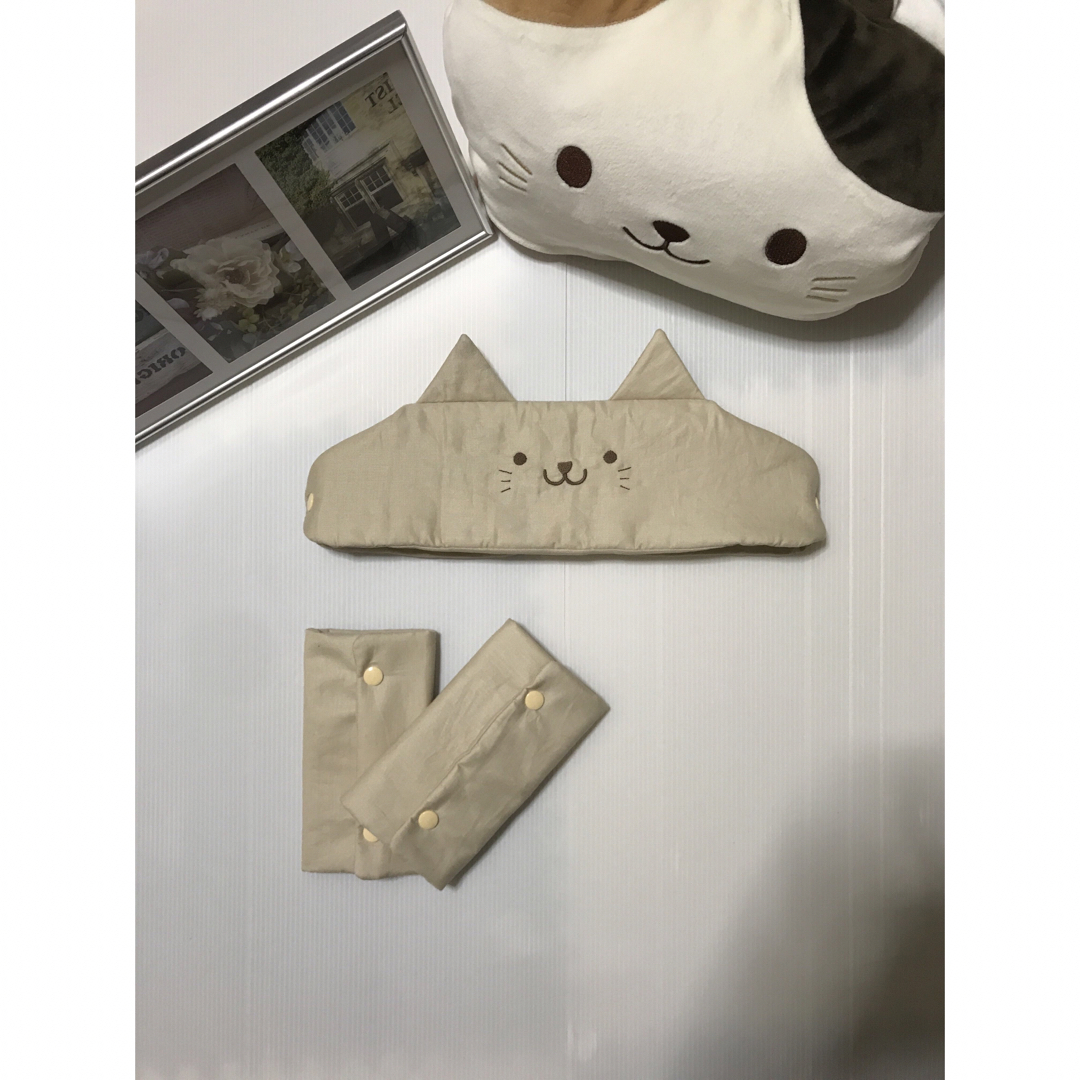 抱っこ紐用よだれカバー 首周りカバー猫ちゃんの通販 by Aya.s 抱っこ紐用よだれカバー 首周りカバー猫ちゃんの通販 by Aya.s