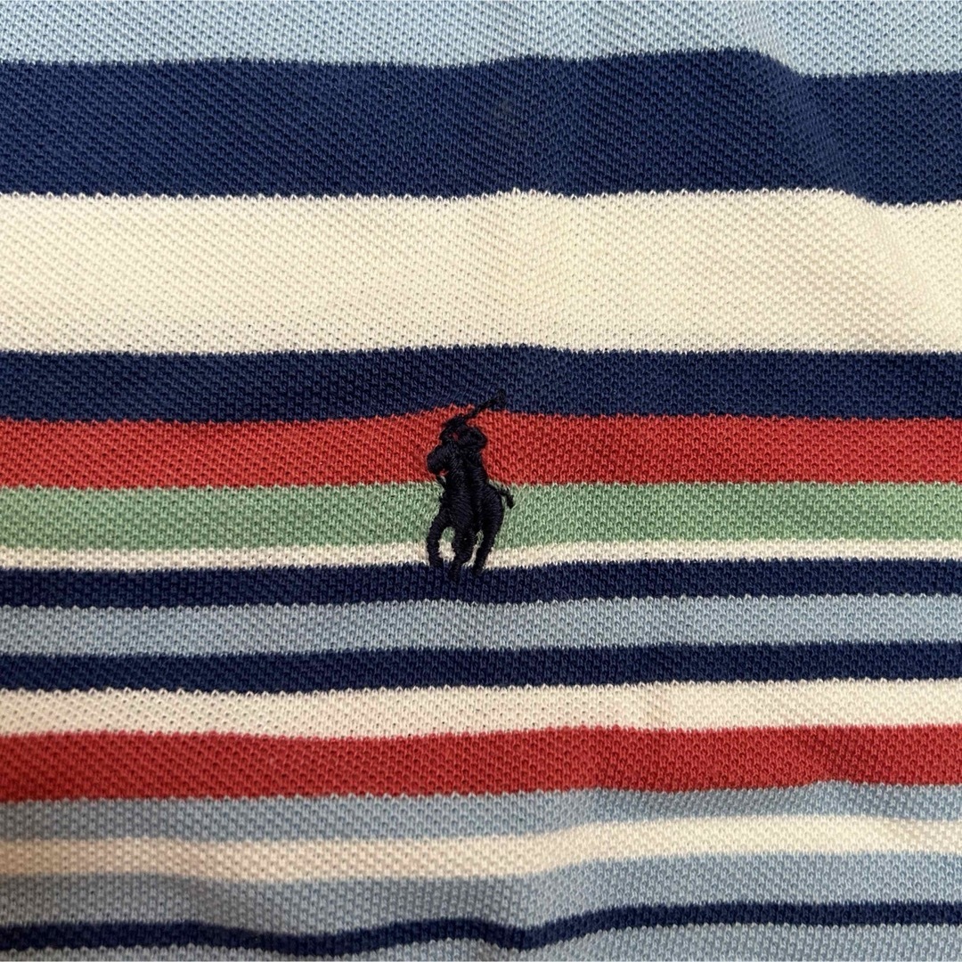 Ralph Lauren(ラルフローレン)の新品 90s POLO Ralph Lauren 半袖ポロシャツ ボーダー メンズのトップス(ポロシャツ)の商品写真