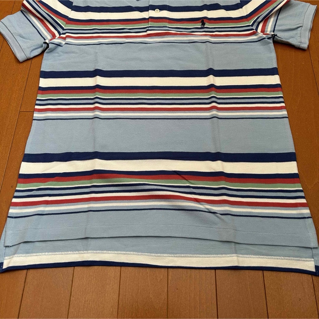 Ralph Lauren(ラルフローレン)の新品 90s POLO Ralph Lauren 半袖ポロシャツ ボーダー メンズのトップス(ポロシャツ)の商品写真