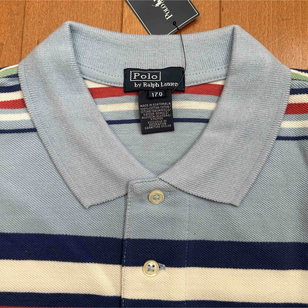 Ralph Lauren(ラルフローレン)の新品 90s POLO Ralph Lauren 半袖ポロシャツ ボーダー メンズのトップス(ポロシャツ)の商品写真