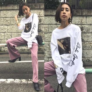 アメリヴィンテージ(Ameri VINTAGE)のAmeri【タグ付新品】ロベルタベイリー　フォト　ロンT　コラボ(Tシャツ(長袖/七分))