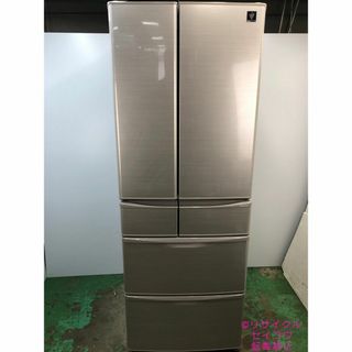 大容量美品 19年６ドア観音開き455Lシャープ冷蔵庫 2404081555(冷蔵庫)