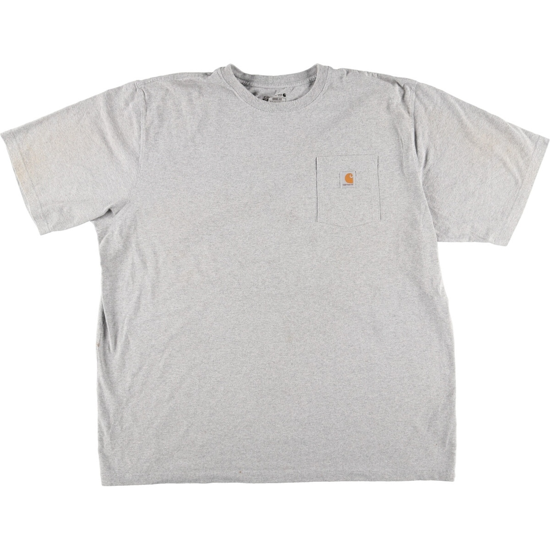carhartt(カーハート)の古着 カーハート Carhartt ORIGINAL FIT 半袖 ワンポイントロゴポケットTシャツ メンズXXL /eaa430550 メンズのトップス(Tシャツ/カットソー(半袖/袖なし))の商品写真
