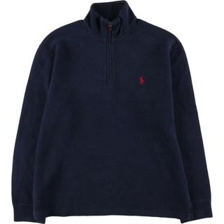 古着 ラルフローレン Ralph Lauren POLO by Ralph Lauren ハーフジップスウェットシャツ トレーナー メンズL /eaa431793