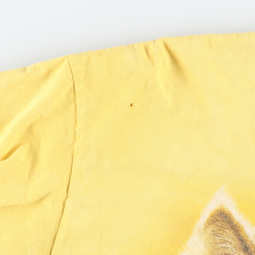 古着 00年代 THE MOUNTAIN タイダイ柄 オオカミ柄 大判プリント アニマルTシャツ メンズL  /eaa433900 メンズのトップス(Tシャツ/カットソー(半袖/袖なし))の商品写真