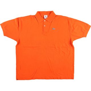 ラコステ(LACOSTE)の古着 ラコステ LACOSTE フランス企画 半袖 ポロシャツ 7 メンズXXL /eaa435965(ポロシャツ)