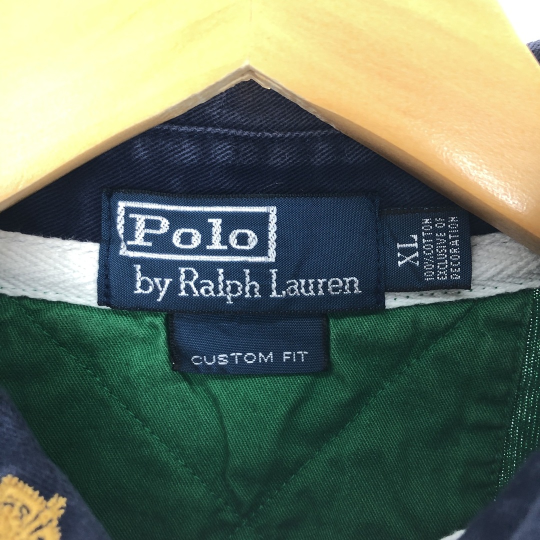 Ralph Lauren(ラルフローレン)の古着 ラルフローレン Ralph Lauren POLO RALPH LAUREN CUSTOM FIT 長袖 ラガーシャツ メンズXL /eaa431767 メンズのトップス(シャツ)の商品写真