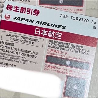 ジャル(ニホンコウクウ)(JAL(日本航空))のJAL株主優待券10枚　翌日到着　すぐ発送(航空券)