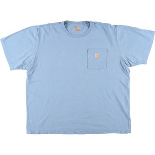 カーハート(carhartt)の古着 カーハート Carhartt ORIGINAL FIT 半袖 ワンポイントロゴポケットTシャツ メンズXXL /eaa430525(Tシャツ/カットソー(半袖/袖なし))