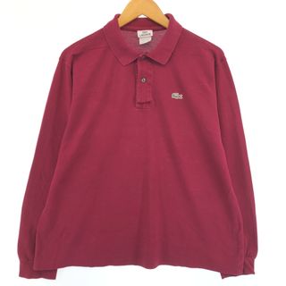 ラコステ(LACOSTE)の古着 ラコステ LACOSTE フランス企画 長袖 ポロシャツ 6 メンズXL /eaa430569(ポロシャツ)