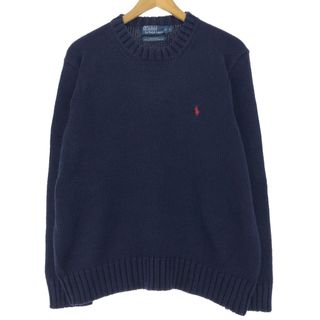 Ralph Lauren - 古着 ラルフローレン Ralph Lauren POLO by Ralph Lauren コットンニットセーター メンズL /eaa410963