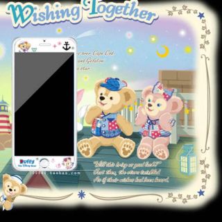 ディズニー(Disney)のiPhone7☆保護フィルム☆強化ガラス☆ダッフィー☆シェリーメイジェラートーニ(保護フィルム)