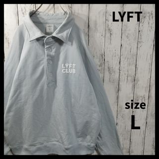 【LYFT】Back Logo Sweat Polo Shirt　D801(スウェット)