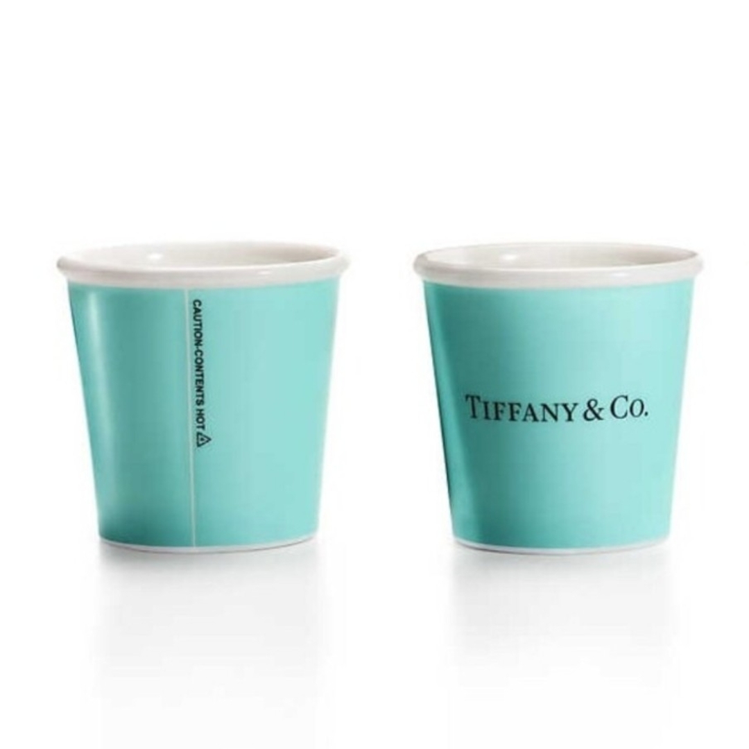 Tiffany & Co.(ティファニー)のティファニー エスプレッソW ペーパー カップ ボーンチャイナ (2個) インテリア/住まい/日用品のキッチン/食器(食器)の商品写真