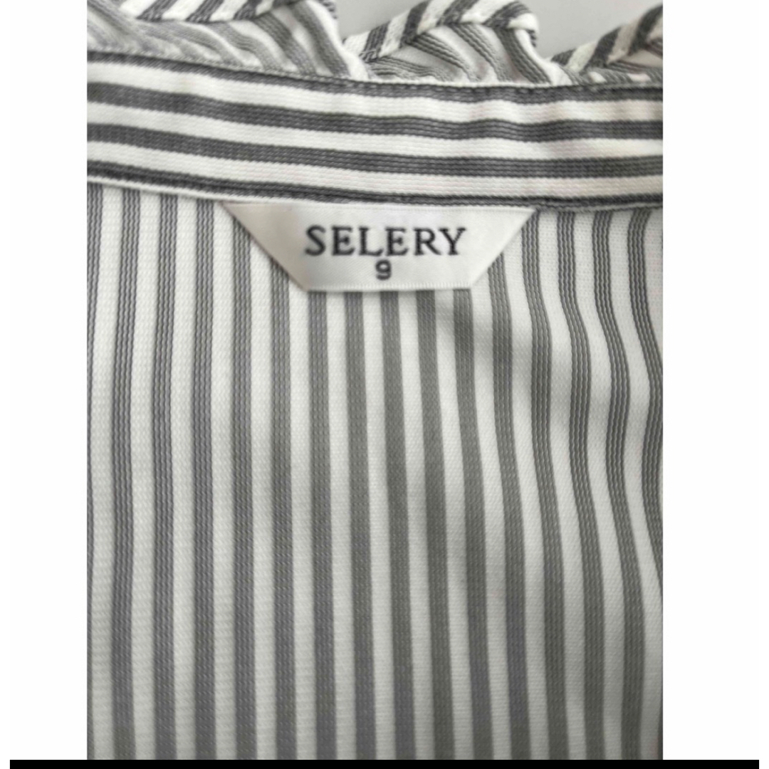 専用⭐️中古品　SELERY事務服 ブラウス レディースのトップス(シャツ/ブラウス(半袖/袖なし))の商品写真