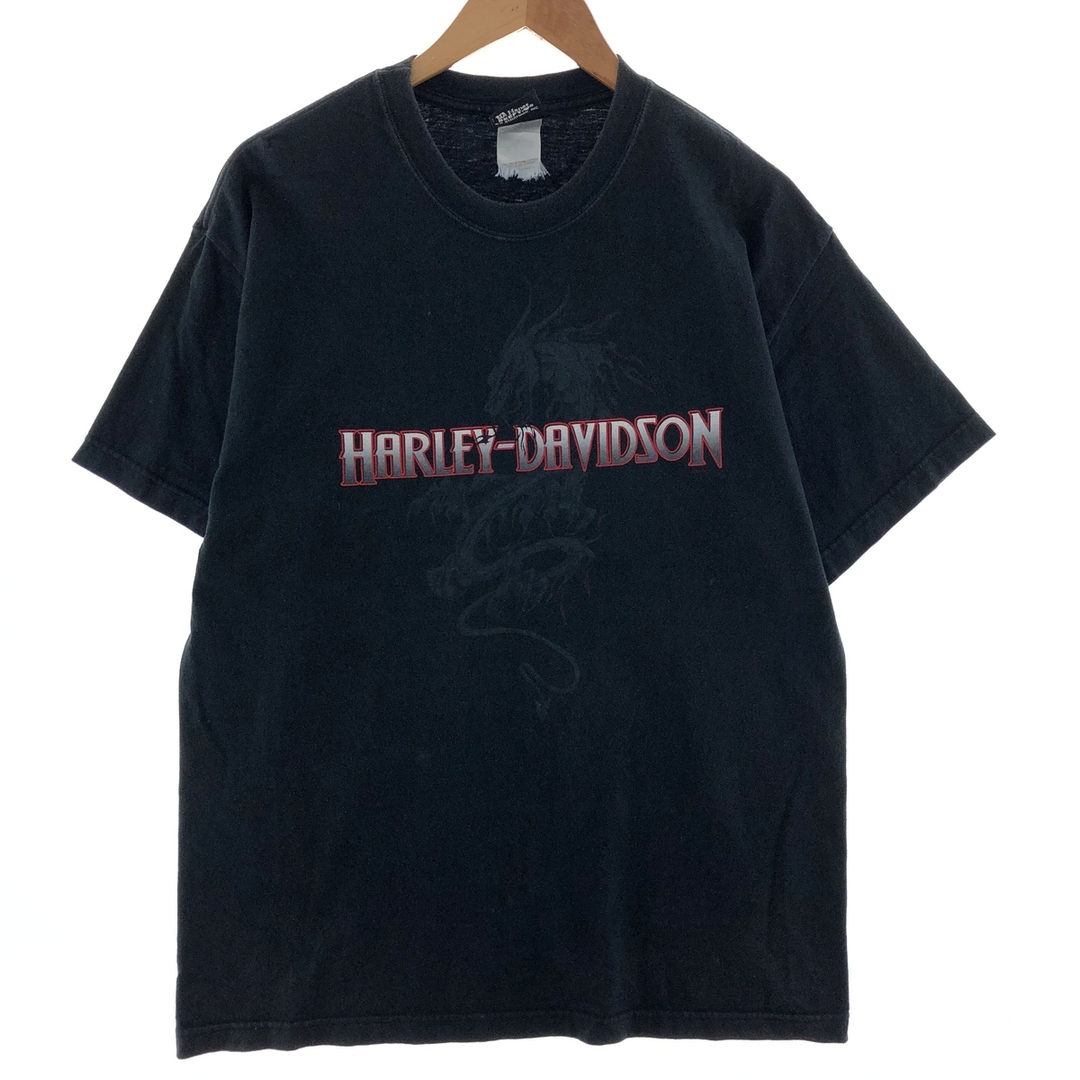 Harley Davidson(ハーレーダビッドソン)の古着 00年代 ハーレーダビッドソン Harley-Davidson モーターサイクル バイクTシャツ USA製 メンズXL /eaa390137 メンズのトップス(Tシャツ/カットソー(半袖/袖なし))の商品写真