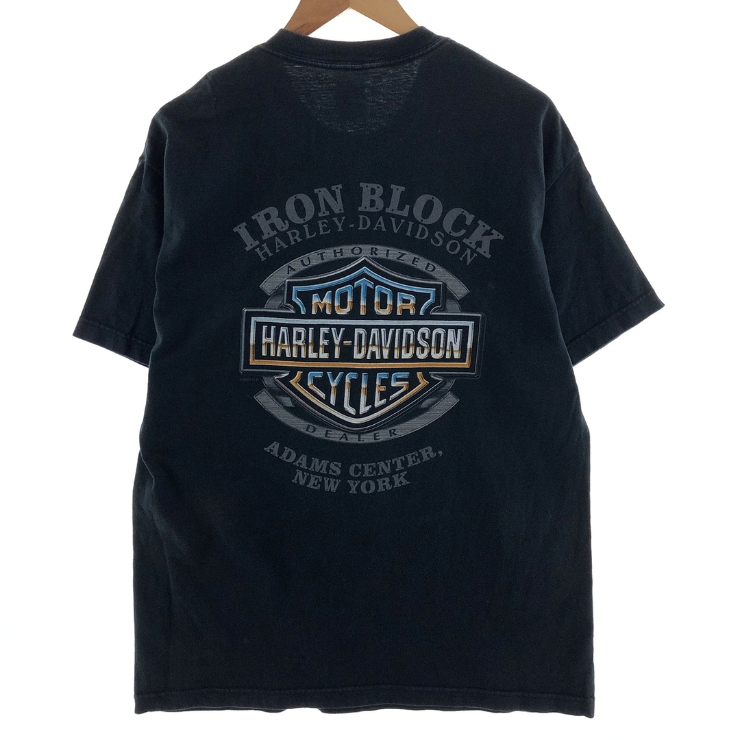 Harley Davidson(ハーレーダビッドソン)の古着 00年代 ハーレーダビッドソン Harley-Davidson モーターサイクル バイクTシャツ USA製 メンズXL /eaa390137 メンズのトップス(Tシャツ/カットソー(半袖/袖なし))の商品写真