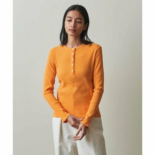 スティーブンアラン(steven alan)の【ORANGE】<Steven Alan>ZIGZAG RIB HENRY NECK PULLOVER/カットソー(カットソー(長袖/七分))