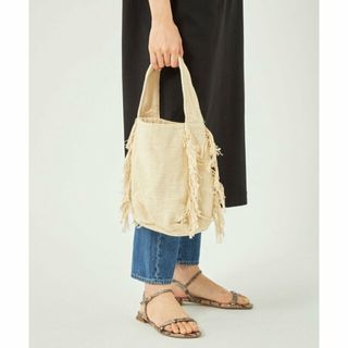 ユナイテッドアローズグリーンレーベルリラクシング(UNITED ARROWS green label relaxing)の【NATURAL】【別注】<Sara mallika> フリンジ バッグ(ハンドバッグ)