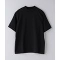 【BLACK】サイドシームレス モックネック Tシャツ