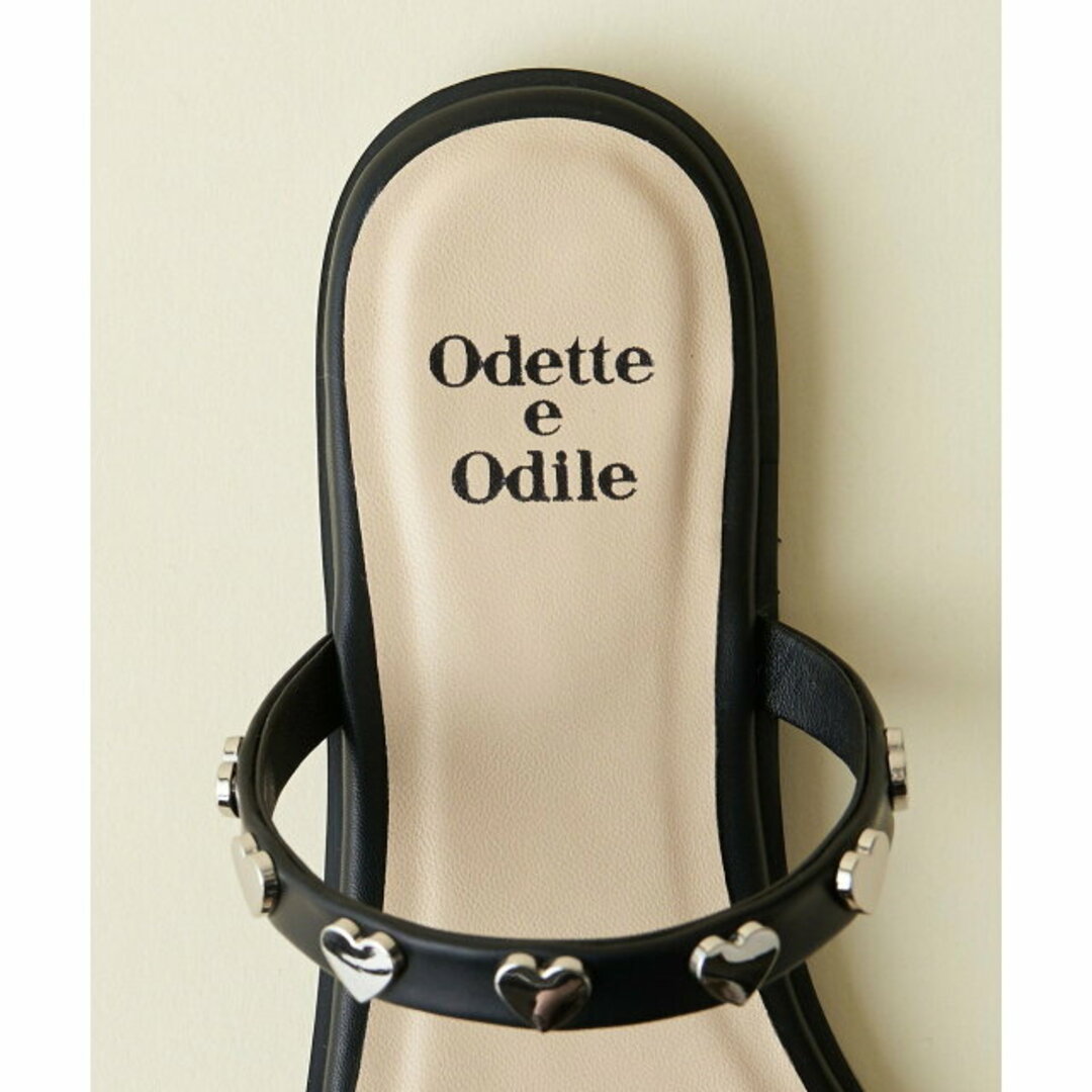 Odette e Odile(オデットエオディール)の【BLACK】ハートライン サンダル10● その他のその他(その他)の商品写真