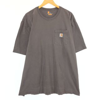 カーハート(carhartt)の古着 カーハート Carhartt ORIGINAL FIT 半袖 ワンポイントロゴポケットTシャツ メンズXXL /eaa430533(Tシャツ/カットソー(半袖/袖なし))