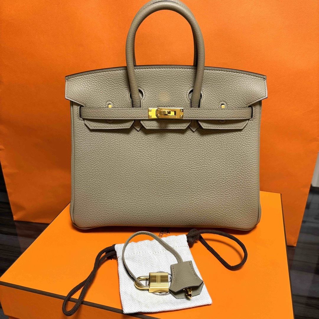 Hermes(エルメス)のHERMES バーキン25 ベージュマルファ レディースのバッグ(ハンドバッグ)の商品写真