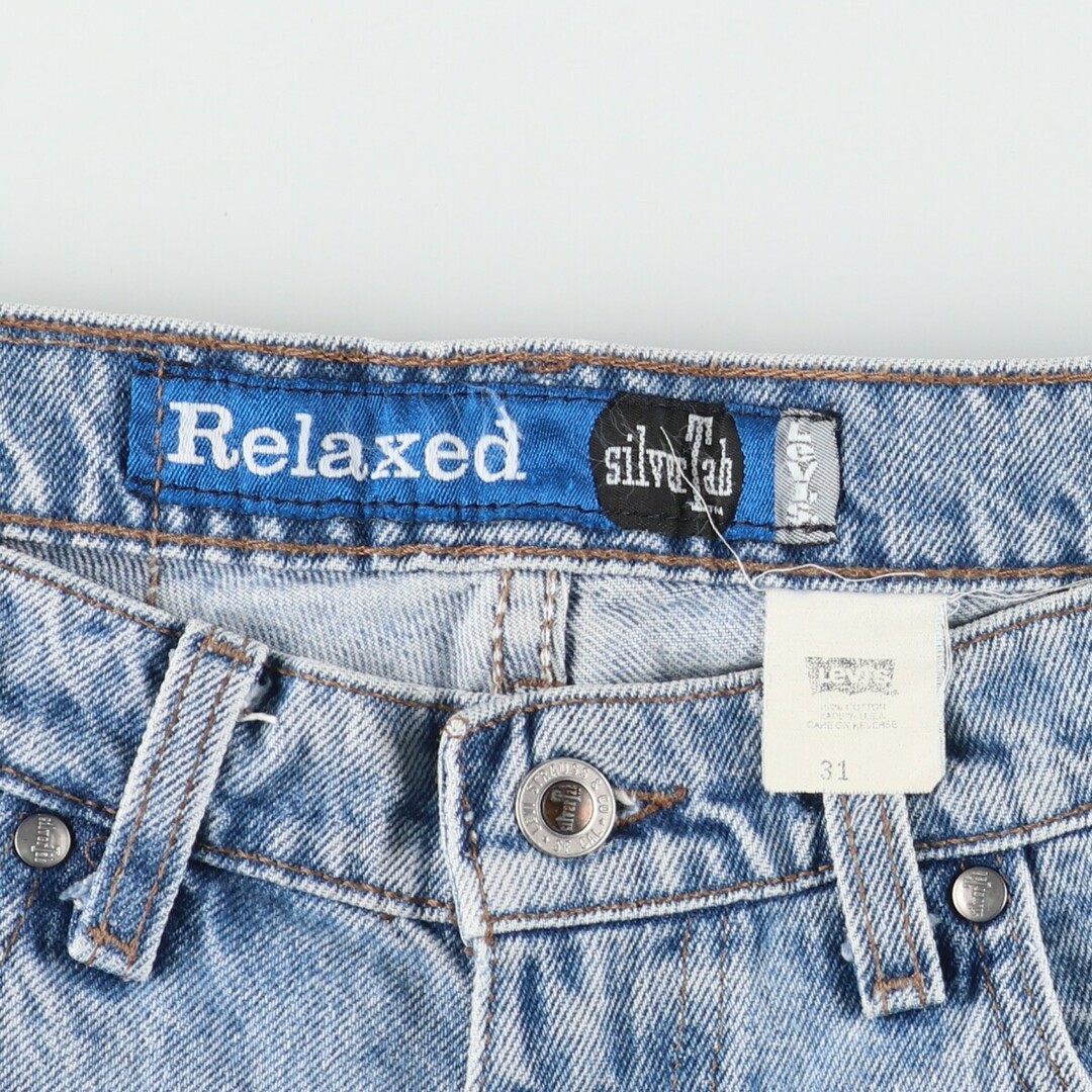 Levi's(リーバイス)の古着 90年代 リーバイス Levi's SILVER TAB シルバータブ RELAXED デニムショーツ ショートパンツ USA製 メンズw30 /eaa382476 メンズのパンツ(ショートパンツ)の商品写真