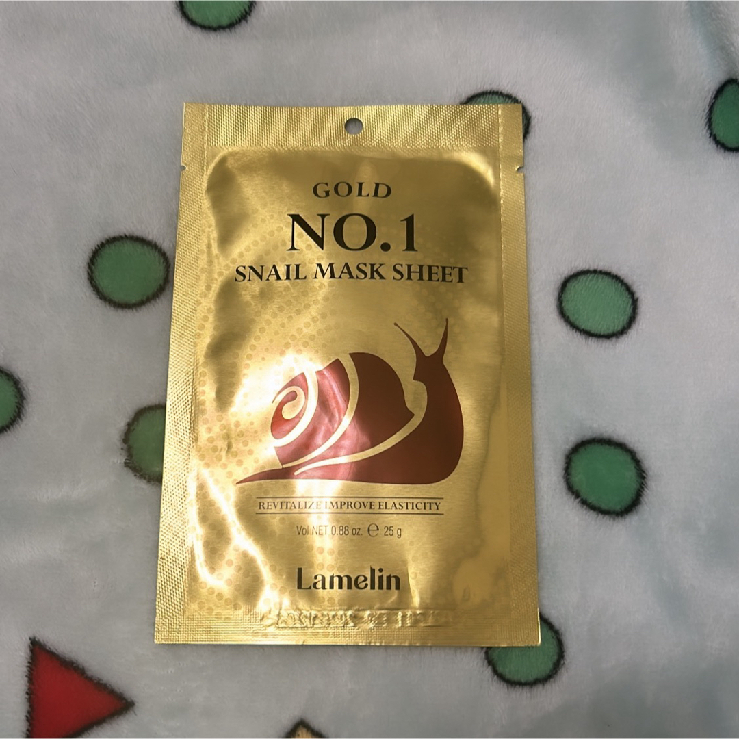 GOLD NO.1 SNAIL MASK SHEET コスメ/美容のスキンケア/基礎化粧品(パック/フェイスマスク)の商品写真