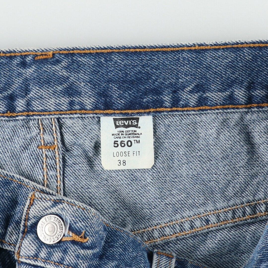 Levi's(リーバイス)の古着 00年代 リーバイス Levi's 560 LOOSE FIT デニムショーツ ハーフパンツ メンズw37 /eaa382503 メンズのパンツ(ショートパンツ)の商品写真