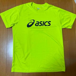 アシックス(asics)のアシックス 半袖 蛍光緑  黄緑色 XL Tシャツ(Tシャツ/カットソー(半袖/袖なし))