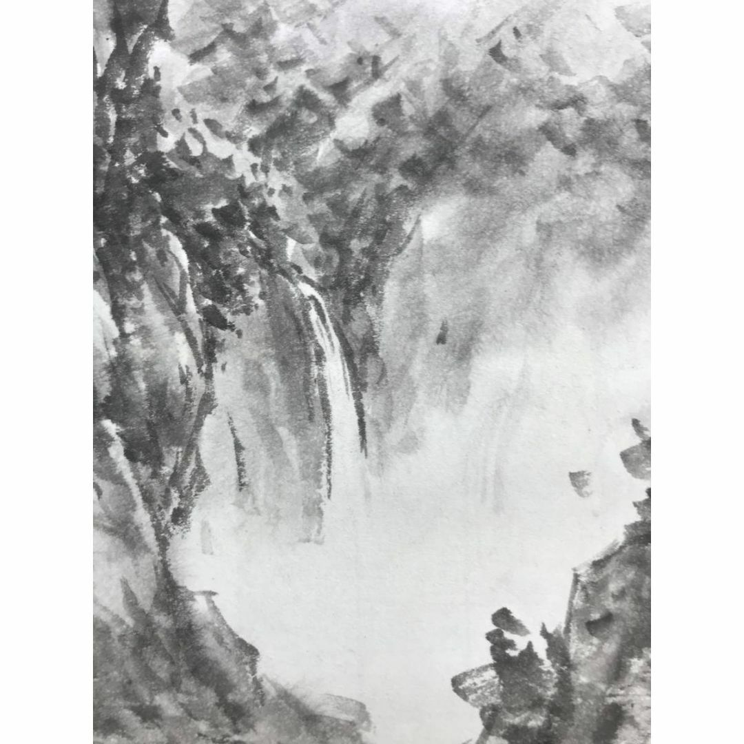 真作】韭白玉/泉落青山出白雲/山水図/掛軸☆宝船☆AD-132の通販 真作】韭白玉/泉落青山出白雲/山水図/掛軸☆宝船☆AD-132の通販