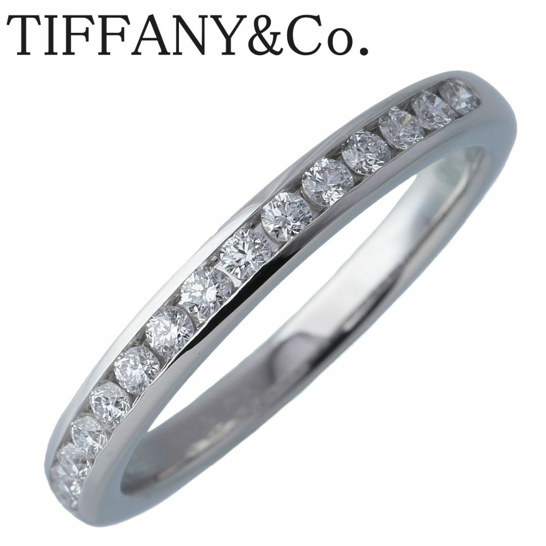 Tiffany & Co.(ティファニー)のティファニー チャネル ハーフエタニティ ダイヤ リング 11.5号 幅2.5mm PT950 ハーフサークル 新品仕上げ済 TIFFANY【16457】 レディースのアクセサリー(リング(指輪))の商品写真