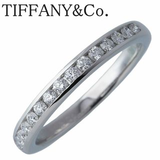 ティファニー(Tiffany & Co.)のティファニー チャネル ハーフエタニティ ダイヤ リング 11.5号 幅2.5mm PT950 ハーフサークル 新品仕上げ済 TIFFANY【16457】(リング(指輪))