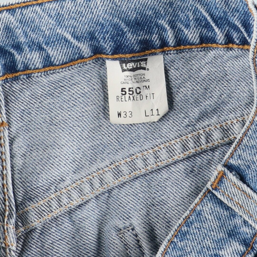 Levi's(リーバイス)の古着 90年代 リーバイス Levi's 550 RELAXED FIT デニムショーツ ハーフパンツ USA製 メンズw32 ヴィンテージ /eaa382443 メンズのパンツ(ショートパンツ)の商品写真