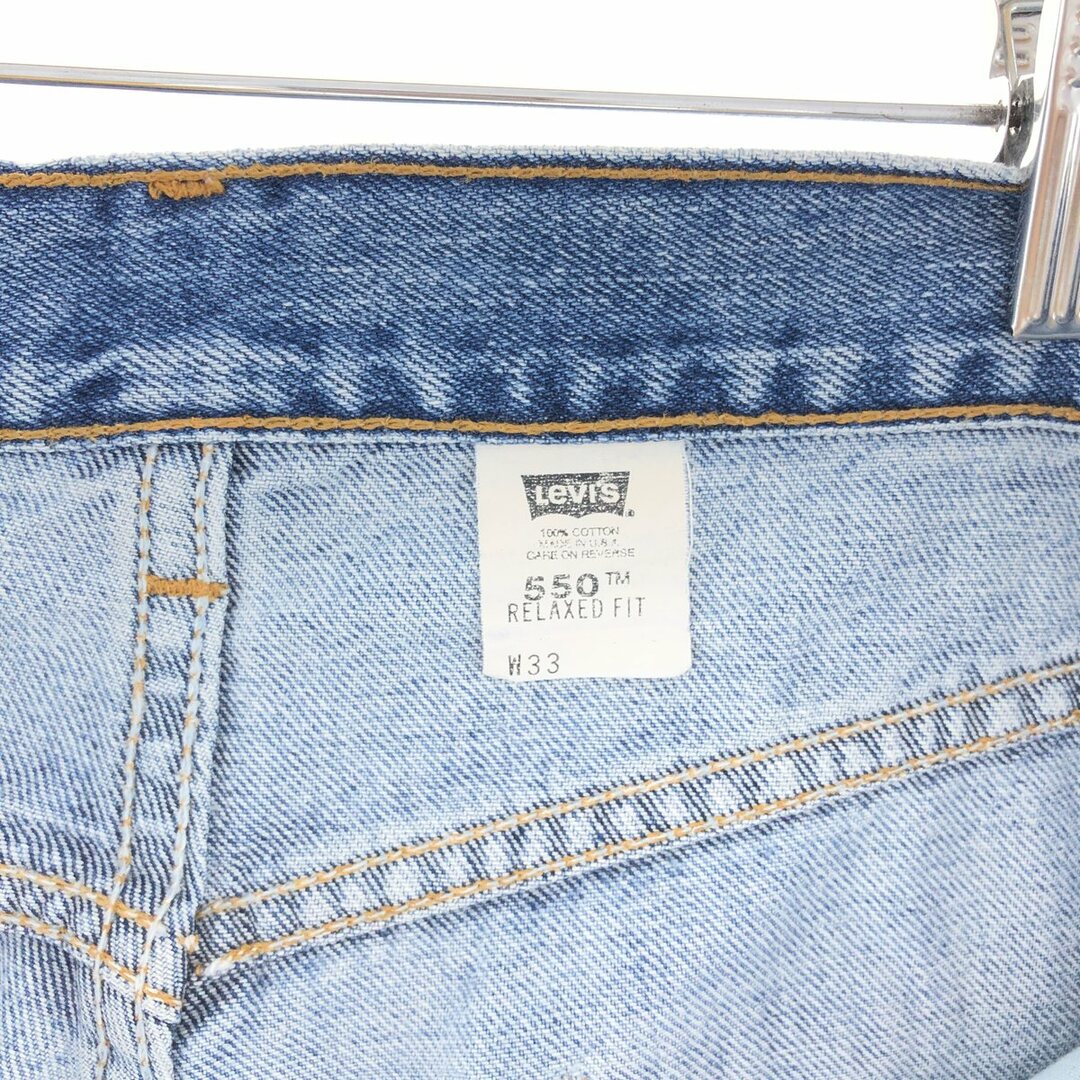 Levi's(リーバイス)の古着 90年代 リーバイス Levi's 550 RELAXED FIT デニムショーツ ハーフパンツ USA製 メンズw32 ヴィンテージ /eaa382470 メンズのパンツ(ショートパンツ)の商品写真