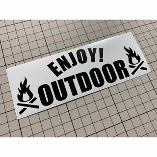 ENJOY! OUTDOORカッティングステッカー カラー変更可能 タキビト(その他)