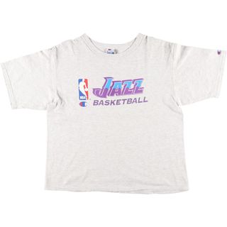 チャンピオン(Champion)の古着 90年代 チャンピオン Champion NBA UTAH JAZZ ユタジャズ スポーツTシャツ メンズXL ヴィンテージ /eaa436857(Tシャツ/カットソー(半袖/袖なし))