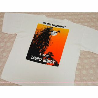 カンタベリー(CANTERBURY)のニュージーランド購入！鮮やかなバンジージャンプ記念Tシャツ/L(Tシャツ/カットソー(半袖/袖なし))