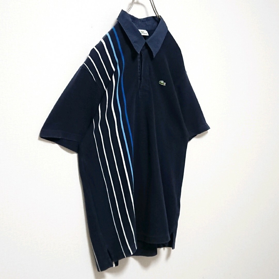 LACOSTE(ラコステ)の希少サイズ ラコステ ワンポイント 刺繍 ロゴ 半袖 ポロシャツ メンズのトップス(ポロシャツ)の商品写真