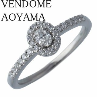 ヴァンドームアオヤマ(Vendome Aoyama)のヴァンドーム青山 ダイヤ リング グレース 0.097ct オーバルカット メレダイヤ0.12ct 9号 PT950 新品仕上げ済 VENDOME AOYAMA VA【16450】(リング(指輪))