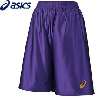 アシックス(asics)のアシックス バスパン ハーフパンツ 紫 Mサイズ バスケ 練習用 部活 試合(バスケットボール)