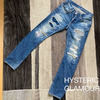 ヒステリックグラマー(HYSTERIC GLAMOUR)の【送料無料】HYSTERIC GLAMOUR RSM 加工　デニム　ジーンズ(デニム/ジーンズ)