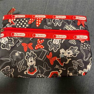 レスポートサック(LeSportsac)のレスポートサック　ミニーちゃん　ミニーズクローゼット柄　ポーチ　ディズニー(ポーチ)